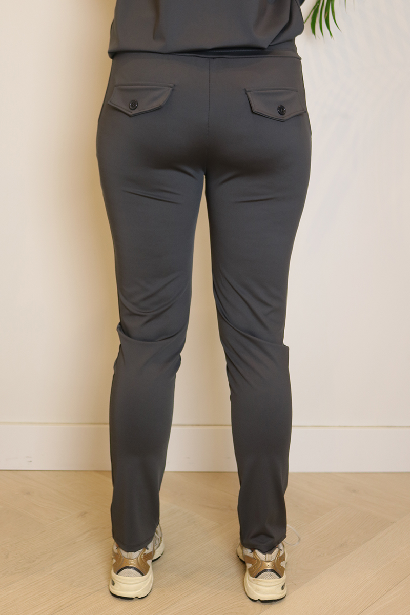 Grijze travel soepele broek - Image 3