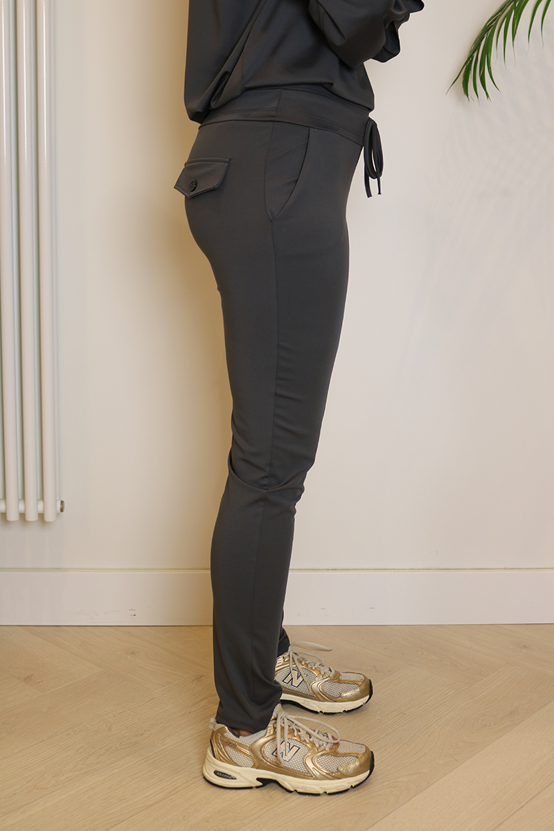 Grijze travel soepele broek - Image 2