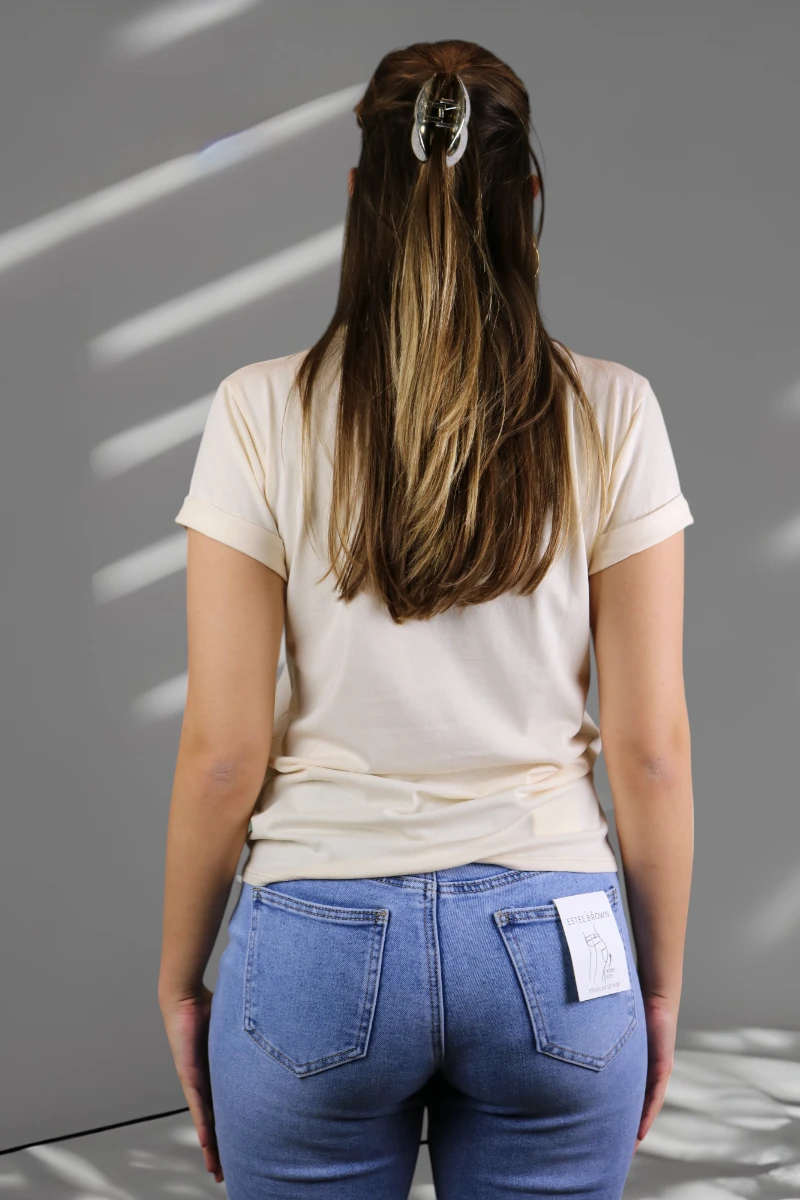 T-Shirt Prosecco Beige - Image 3