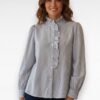 blauwe blouse