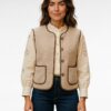 teddy gilet beige