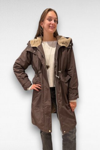 bruinelangewinterjas