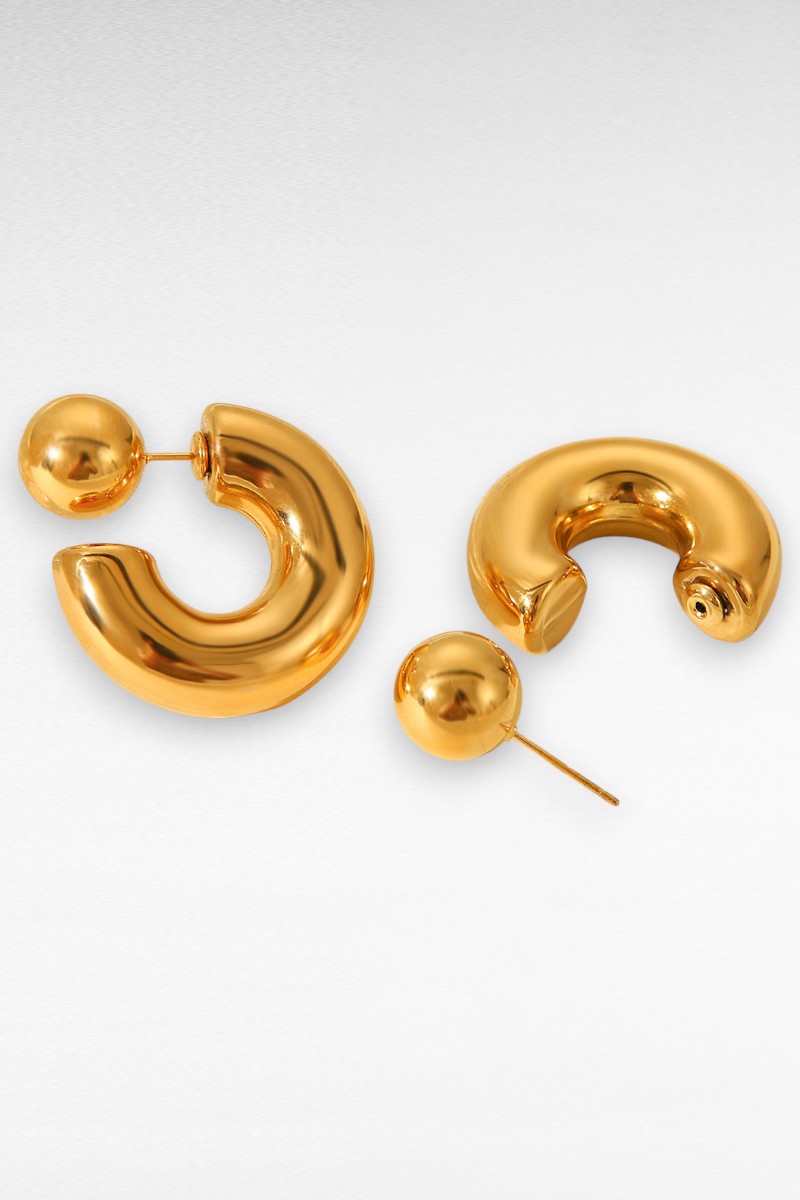 Gouden oorbel Bol - Image 4