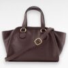 burgundy rode leren handtas