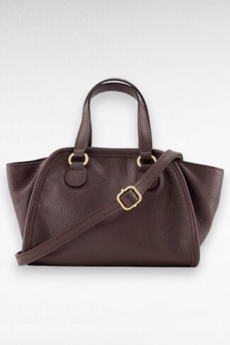 burgundy rode leren handtas