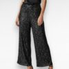 zwarte glitter broek