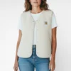 ecru teddy gilet