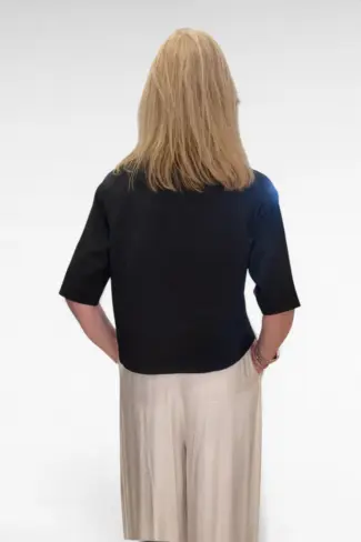 Alternative view of Sweater Korte mouw Zwart
