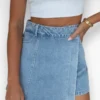 jeans skort