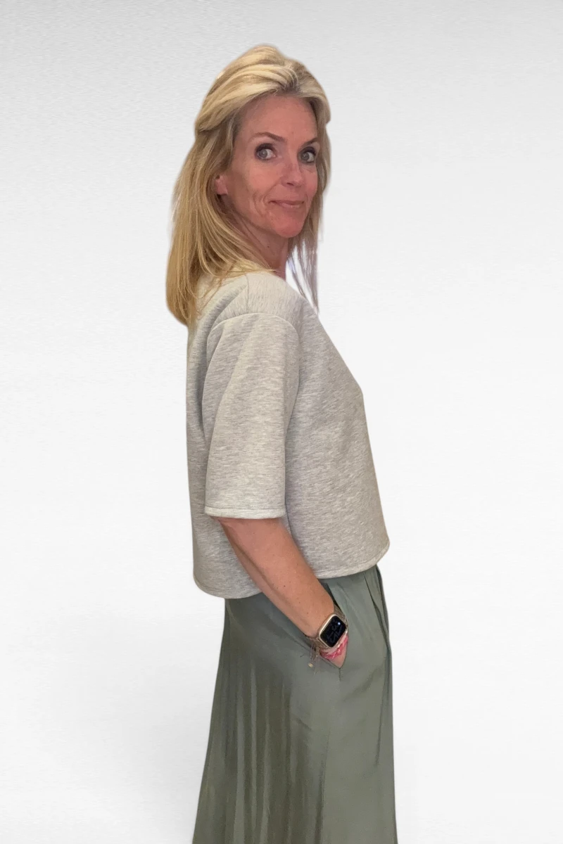 Sweater Korte mouw Grijs - Afbeelding 3