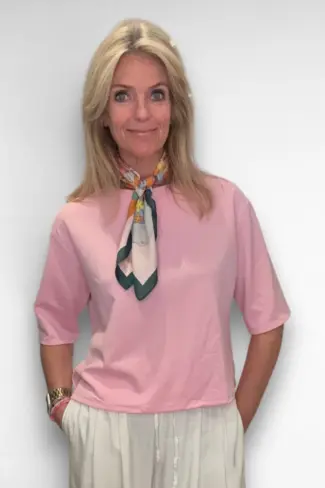 licht roze top