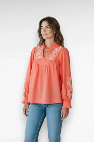 roze blouse