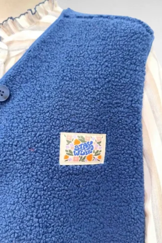 Alternative view of Teddy Gilet Marine knopen