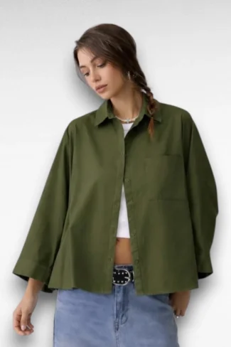 groene blouse