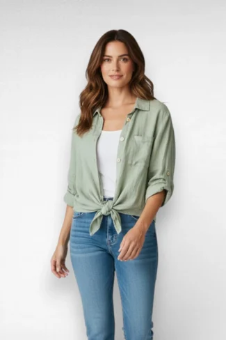 Alternative view of Blouse groen