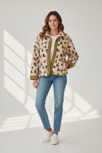 Alternative view of Jas Reversibel print Groen