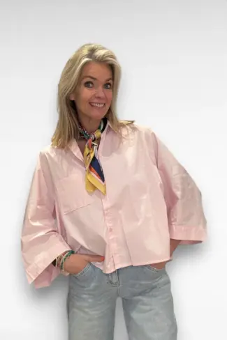 roze blouse