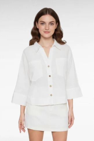 Alternative view of Witte blouse 3/4 mouw