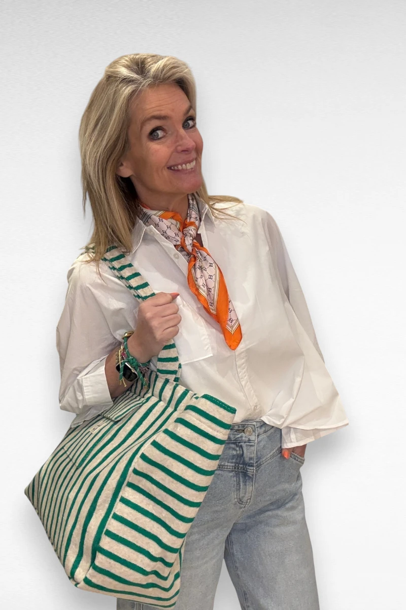 Wijde blouse Wit