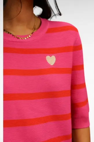 Alternative view of Streep TShirt Rood Roze