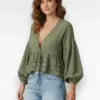 groene blouse