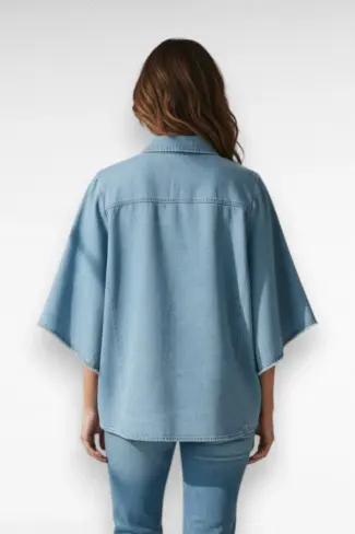 wijde blouse achterkant