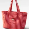 rood roze strandtas