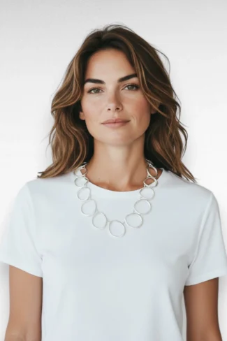 zilveren statement ketting