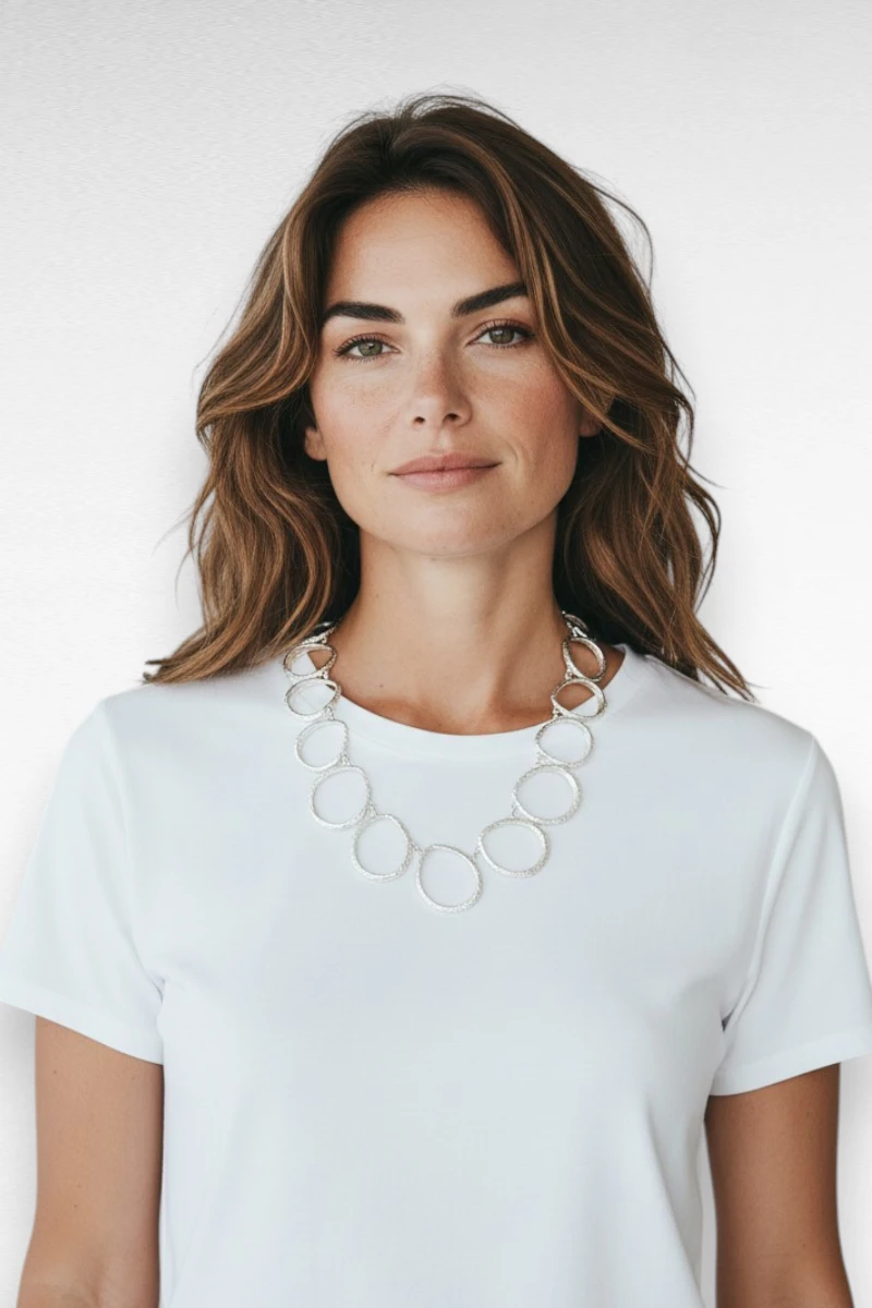 zilveren statement ketting