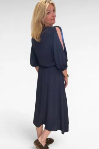 Alternative view of Jurk lange open mouw Donker Blauw