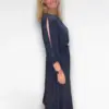 blauwe jurk