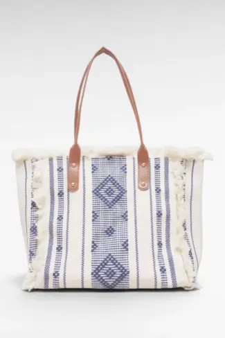 Strandtas Ruffle Blauw