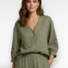 groene blouse