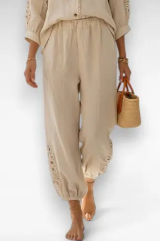 beige broek