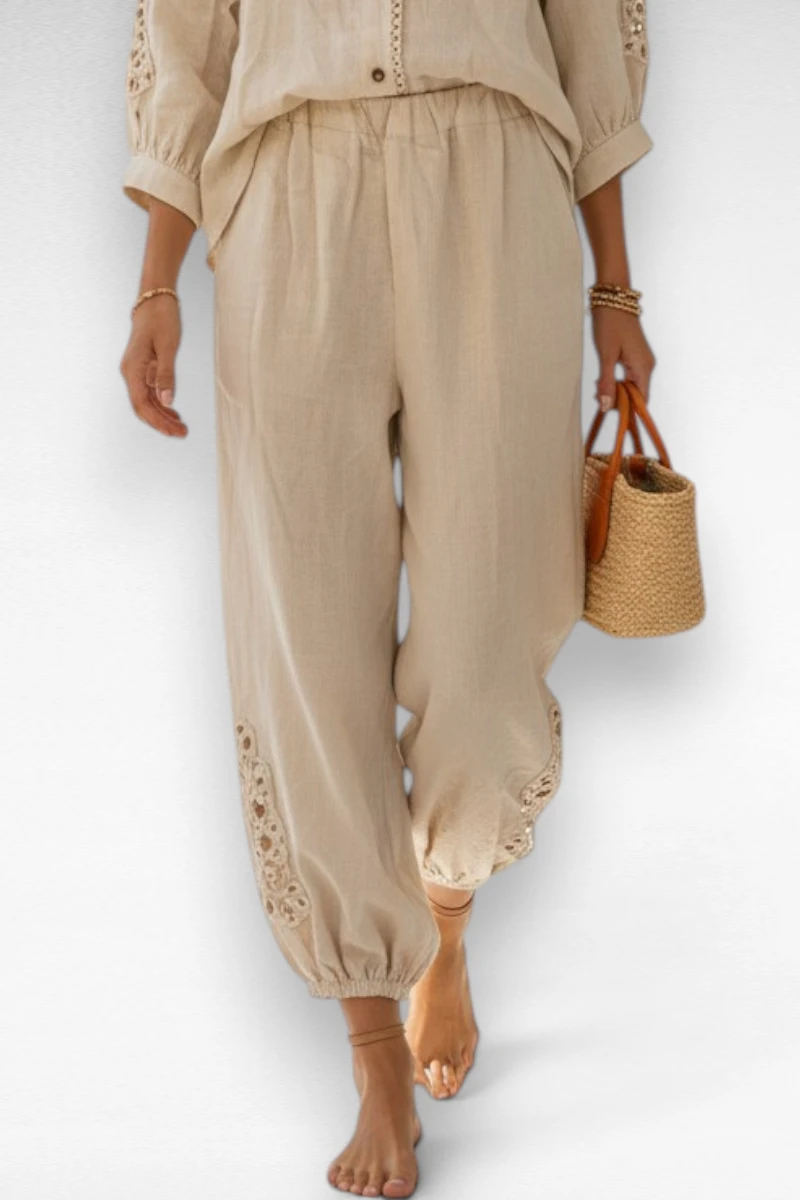 beige broek