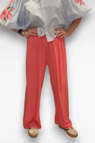 coraal roze broek