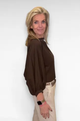 Alternative view of Pof Blouse Cropped Bruin