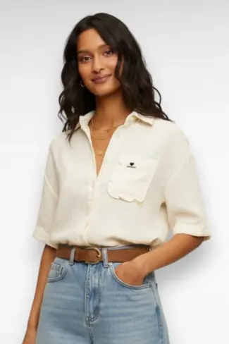 ecru blouse