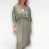 khaki jurk