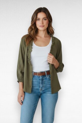 groene blouse