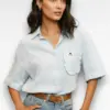 licht blauwe blouse