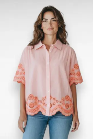 oranje blouse