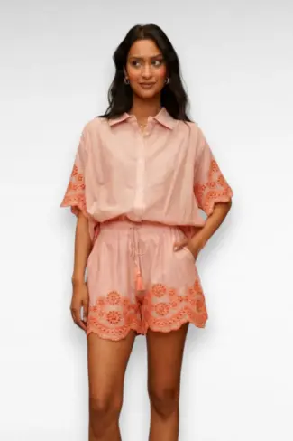 Alternative view of Blouse met Borduurwerk Oranje