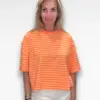 oranje streep shirt