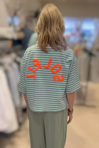 Alternative view of Sweater Soleil Paars Groen
