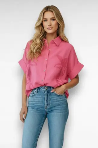 roze blouse