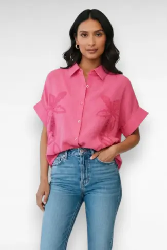 roze blouse