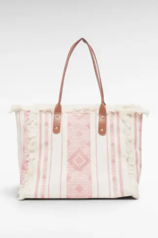 Strandtas Ruffle Roze