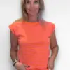 oranje roze top