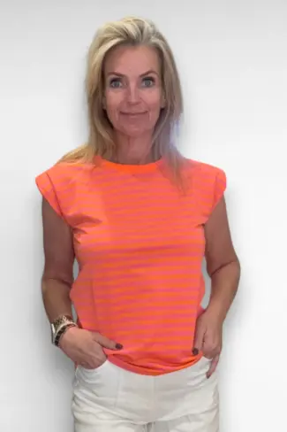 oranje roze top
